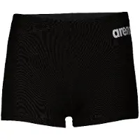Arena Zwembroek Boys Team Swim Short Solid Black White-6 - 7 jaar