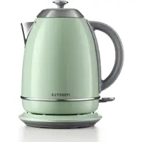 Catler K640E - Elektrische Waterkoker - Cozy Greenish - Retro Stijl - 1,7L