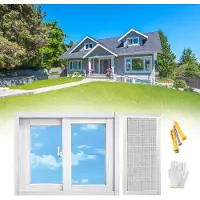 Markenlos Aluminium schuiframen voor kelderventilatie met een witte afwerking, verkrijgbaar in de afmetingen 31 x 20, 38 x 15 en 40 x 24 cm, ontworpen voor een optimale luchtstroom en energie-efficiëntie