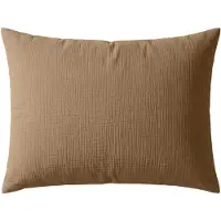 Zelesta Deluxe Katoen Mousseline Kussensloop Set Van 2 - Bruin 80x80cm