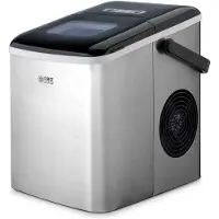 TZS First Austria - IJsblokjesmachine, 1,8 liter - 120W - 9 ijsblokjes in 7-9 minuten - 12 kg in 24 uur - Roestvrij staal