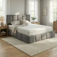 Mörgenn Bed Calma - Luxe Bedframe met Opbergruimte - Grey (Anthology 17) - 160x200 cm - Met Luxe Suprême Hotelmatras
