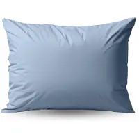 Zelesta Deluxe Percale Katoen Kussensloop Set Van 2 - Droomblauw 80x80cm
