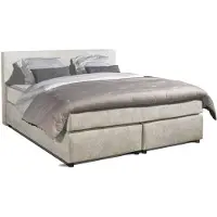 Mörgenn Boxspring Bloemendaal Monza - Pocketvering - Luxe topper - Groen - 160x210 cm - Inclusief Dekbed en Kussens
