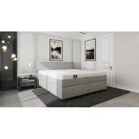 Mörgenn Boxspring Luxury Suite - Complete Hotel Boxspring met Pocketvering - Luxe 10cm Topper - Oud Roze - 140x210