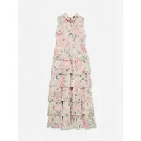 Vero Moda Jurk 'VMFelicia' groen / pastelgroen / pastelroze / lichtroze