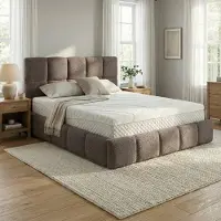 Mörgenn Bed Calma - Luxe Bedframe met Opbergruimte - Taupe (Anthology 06) - 140x200 cm - Zonder Matras