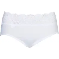 Sloggi Romance Dames Midi slip met kant - Wit - Maat 46