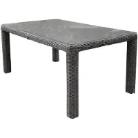 AVH-Collectie Bergamo dining tuintafel 180x100xH78 cm wit grijs
