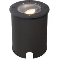HOFTRONIC™ Lilly dimbare LED Grondspot - Kantelbaar - Overrijdbaar - Rond - 2700K warm wit - IP67 waterdicht - 3 jaar garantie - Zwart Grondspot buiten 230V