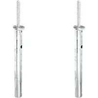 Alberts 2 x paaldrager, voor inbetonneren, Schraubenlänge 120 mm, buis-Ø 42 mm, thermisch verzinkt