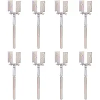 Alberts 8 x U-paaldrager, Breite 71 - 161 mm, Bodenabstand 125 - 185 mm, elektrolytisch verzinkt, dickschichtpassiviert, hoogte 110 mm