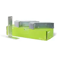 GAH Alberts 847883 balkhoek | galvanisch verzinkt, gechromateerd | 75 x 150 x 40 mm | set van 20