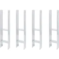 Alberts 4 x H-paaldrager, 111x600 mm, materiaaldikte 6 mm, diepte 60 mm, thermisch verzinkt
