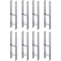 Alberts 8 x H-paaldrager, 101x600 mm, materiaaldikte 6 mm, diepte 60 mm, thermisch verzinkt