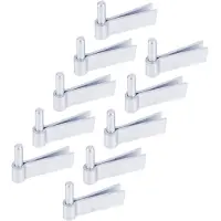 Alberts 864002 Klem voor inmetselen | F-wandhaak | blauw verzinkt | doornmaat Ø16 mm | 105 x 40 mm | Set van 10