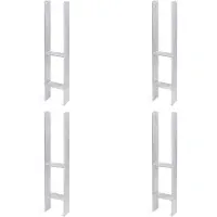 Alberts 4 x H-paaldrager, 116x600 mm, materiaaldikte 5 mm, diepte 60 mm, thermisch verzinkt