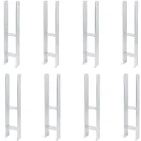 Alberts 8 x H-paaldrager, 116x600 mm, materiaaldikte 5 mm, diepte 60 mm, thermisch verzinkt