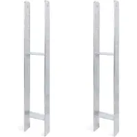 Alberts 2 x H-paaldrager, 116x800 mm, materiaaldikte 6 mm, diepte 60 mm, thermisch verzinkt