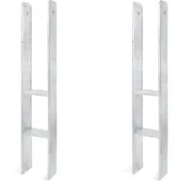 Alberts 2 x H-paaldrager, 116x800 mm, materiaaldikte 8 mm, diepte 60 mm, thermisch verzinkt