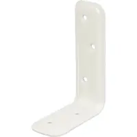 Alberts 849610 steunhoek | ingeperst | witte kunststof coating | 80 x 120 x 40 mm | set van 20