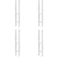 Alberts 4 x H-paaldrager, 71x600 mm, materiaaldikte 5 mm, diepte 60 mm, thermisch verzinkt