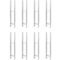 Alberts 8 x H-paaldrager, 116x800 mm, materiaaldikte 6 mm, diepte 60 mm, thermisch verzinkt