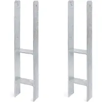 Alberts 2 x H-paaldrager, 116x600 mm, materiaaldikte 6 mm, diepte 60 mm, thermisch verzinkt