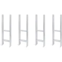 Alberts 4 x H-paaldrager, 141x600 mm, materiaaldikte 6 mm, diepte 60 mm, thermisch verzinkt