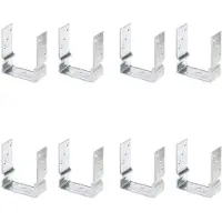 Alberts 8 x U-paaldrager, 121x150 mm, thermisch verzinkt, voor opschroeven, diepte 60 mm