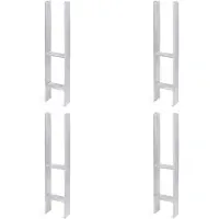 Alberts 4 x H-paaldrager, 111x600 mm, materiaaldikte 5 mm, diepte 60 mm, thermisch verzinkt