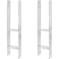 Alberts 2 x H-paaldrager, 121x600 mm, materiaaldikte 6 mm, diepte 60 mm, thermisch verzinkt