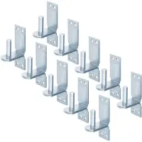 Alberts 844608 plaatduim op plaat | in de uitvoeringen met DI- of DII-haak | galvanisch verzinkt, gechromateerd | doornmaat Ø16 mm | plaat 113 x 40 mm | Set van 10