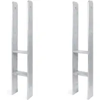 Alberts 2 x H-paaldrager, 121x800 mm, materiaaldikte 8 mm, diepte 60 mm, thermisch verzinkt