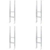 Alberts 4 x H-paaldrager, 161x800 mm, materiaaldikte 8 mm, diepte 60 mm, thermisch verzinkt
