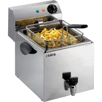 Saro Friteuse met aftap 1 x 8 Liter met 2 jaar garantie