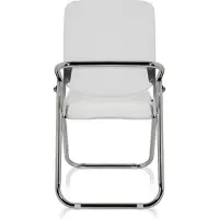 Hjh OFFICE Vergaderstoel / bezoekersstoel ESTO PU wit