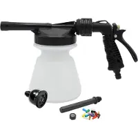 DE WITTE Professionele Schuimtoestel - Foamer, Foam Boy - Capaciteit 1,4Liter - Maak een rijk, dik schuim - 9-stralen sproeikop