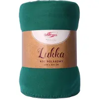 Darymex Lichte Fleece Deken LUKKA – 150x200 cm – Donkergroen – Anti-Pilling – Warm & Waterafstotend – Overlock Zoom – 200 g/m²