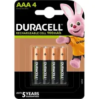 Duracell Rechargeable AAA 900mAh batterijen - 4 stuks