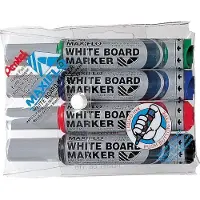 Pentel MWL5M Whiteboard-marker Kleurenassortiment Medium Ronde punt 4 Stuks
