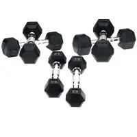 Rs Sports Hexa Dumbells - 2 x 3 kg - Zilver/Zwart