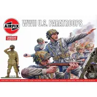 Airfix Modelbouwpakket Militaire voertuigen - 02711V WWII U.S. Paratroops - Figures Plastic - 1:32 - Modelbouw