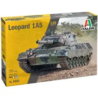 Italeri Modelbouwpakket Militaire voertuigen - 6481 Leopard 1A5 Tank Plastic - 1:35 - Modelbouw