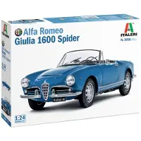 Italeri Modelbouwpakket Militaire voertuigen - 3668 Alfa Romeo Giulia 1600 Spider - Auto Plastic - 1:24 - Modelbouw