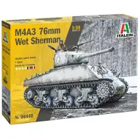 Wittmax Modelbouwpakket Militaire voertuigen - 96440 M4A3 76mm “Wet” Sherman - Tank Plastic - 1:35 - Modelbouw