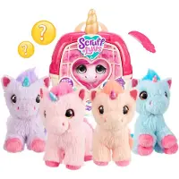 Moose Scruff a Luvs - Unicorn Mystery Knuffel in Draagmand