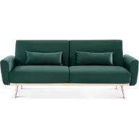 Sweeek Design velours slaapbank Mosgroen