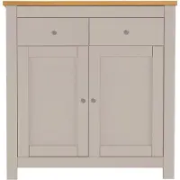 Notio Living Emerald-Dressoir - 2-deurs 2-laden - Eiken/Crème