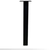 Furniture Legs Europe Stalen rechte tafelpoot zwart vierkant 8 bij 8 cm en hoogte 90 cm (8 x 8 cm)